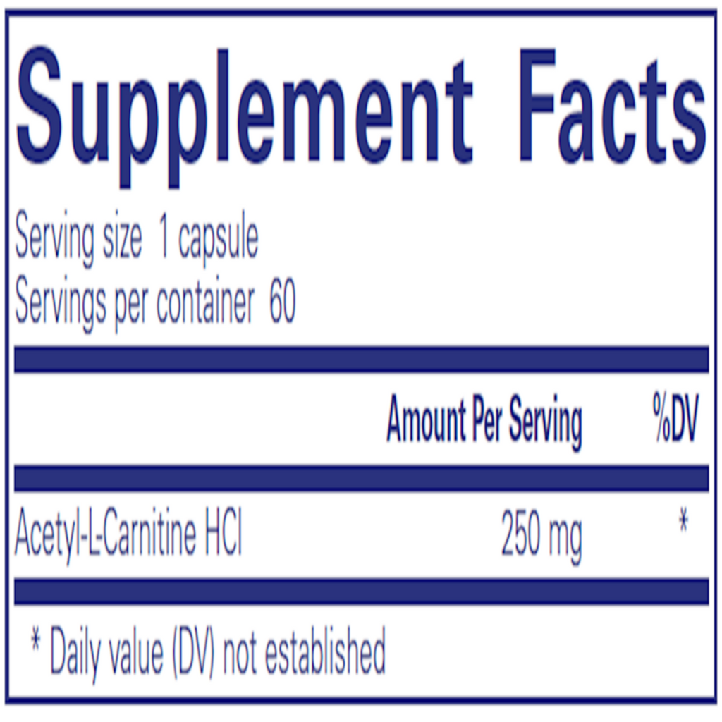 Acetyl-L-Carnitine 250mg