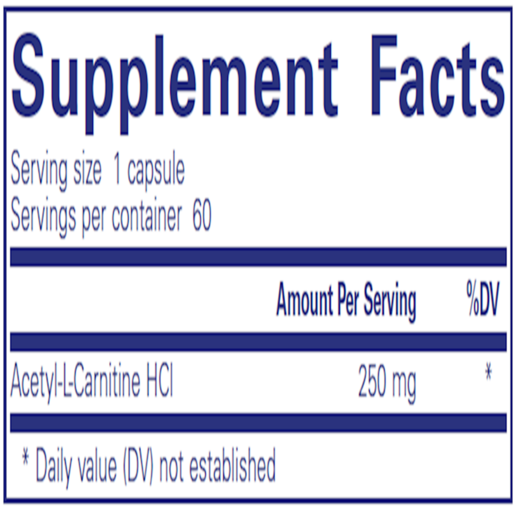 Acetyl-L-Carnitine 250mg