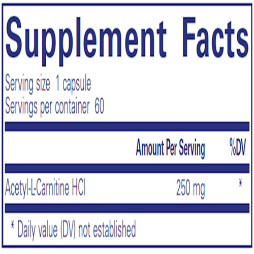 Acetyl-L-Carnitine 250mg