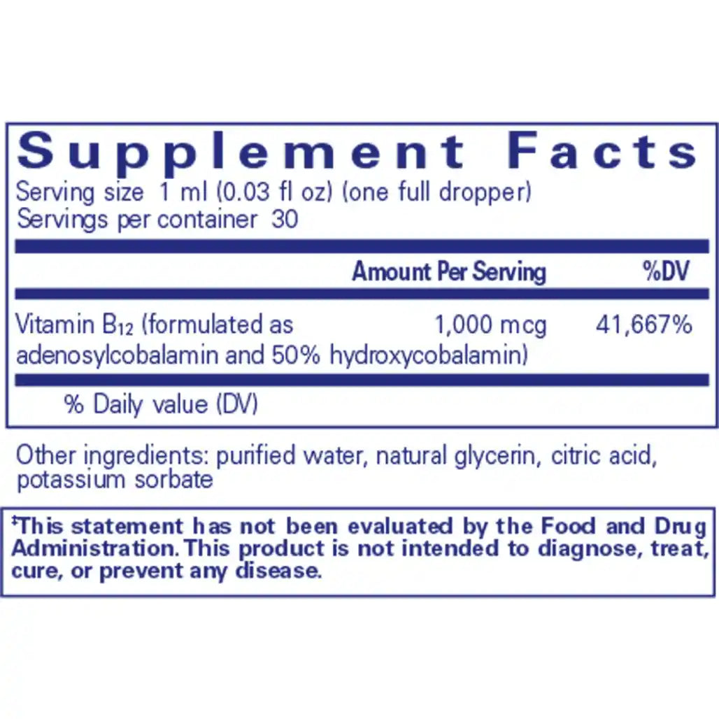 Adenosyl/Hydroxy B12 liquid