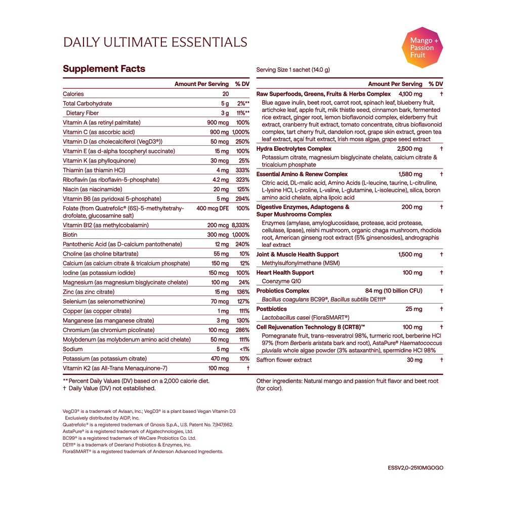 Daily Ultimate Essentials Pro: Variety Pack
