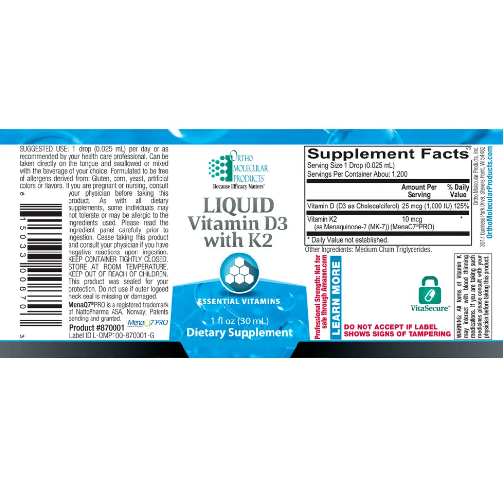 Liquid Vitamin D3 with K2
