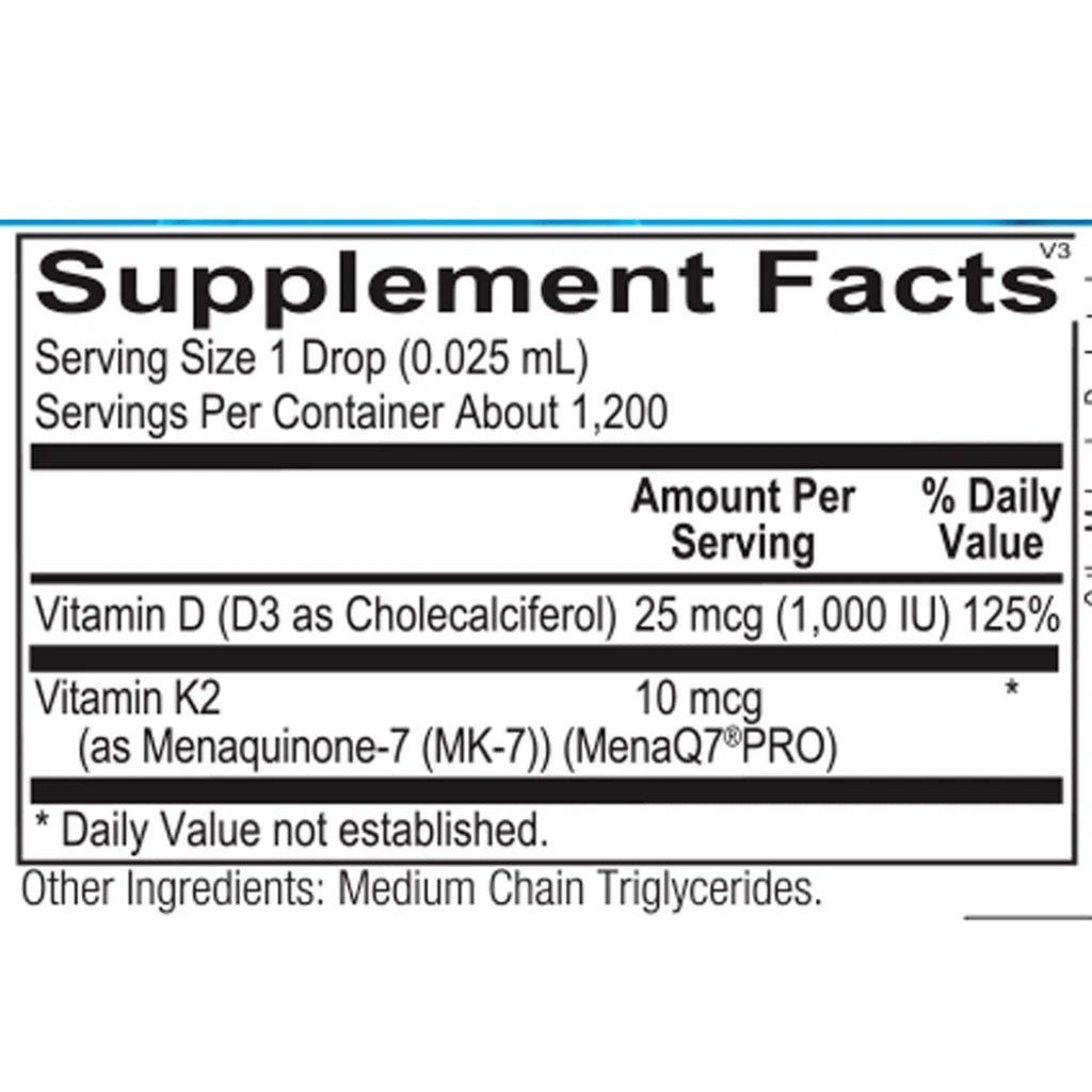 Liquid Vitamin D3 with K2