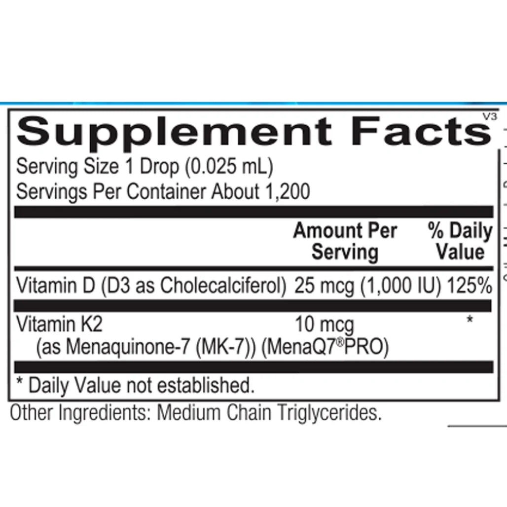 Liquid Vitamin D3 with K2